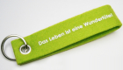 Filz Schlüsselband mit Siebdruck und Schlüsselring