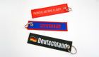 Kurzes Schlüsselband mit Logo Webung