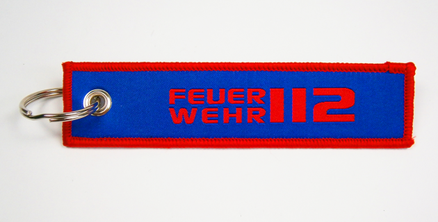 Kurzes Schlüsselband mit Logo Webung