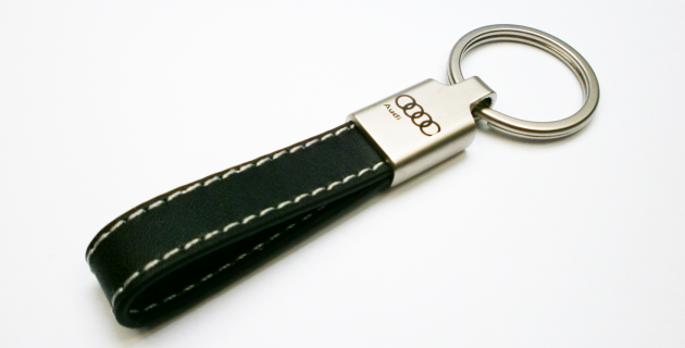 Leder Schlüsselband mit Lasergravur