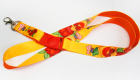 Satinlanyard Schlüsselband aus Satin mit 4c Druck 2-seitig