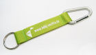 Shortstraps Schlüsselbänder mit Logodruck Karabiner und Schlüsselring